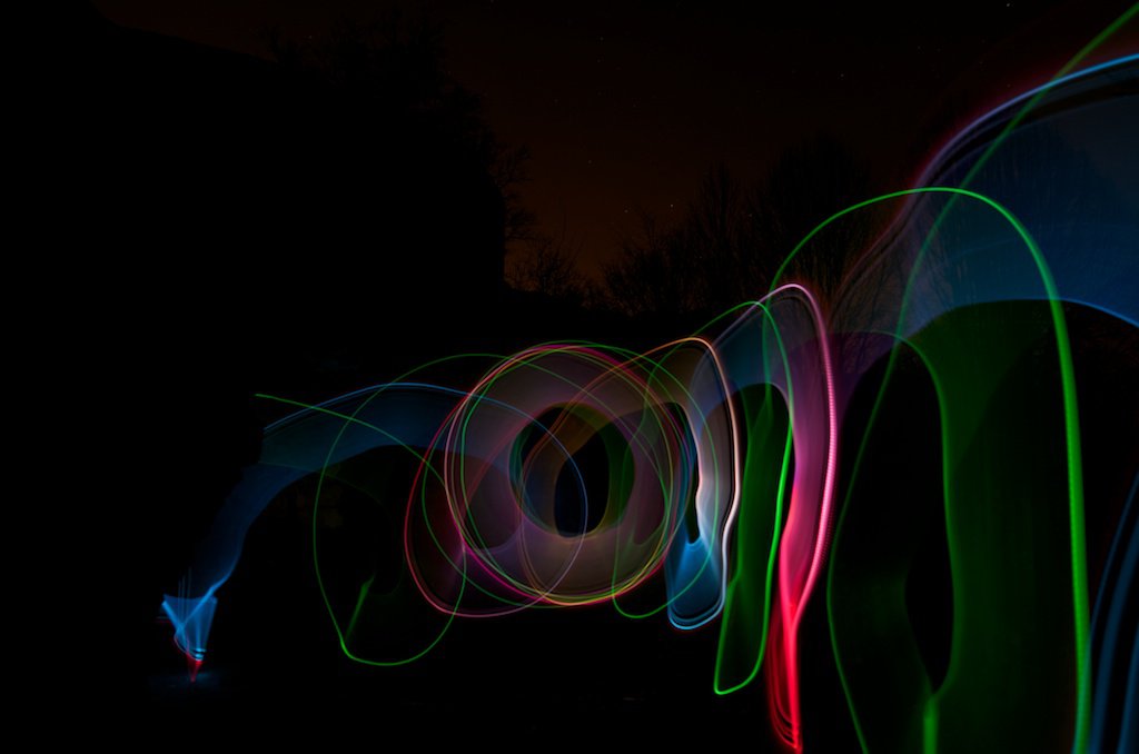 Light Art Performance Photography