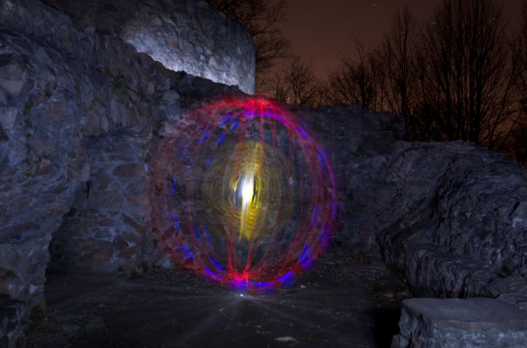 Light Art Performance Photography