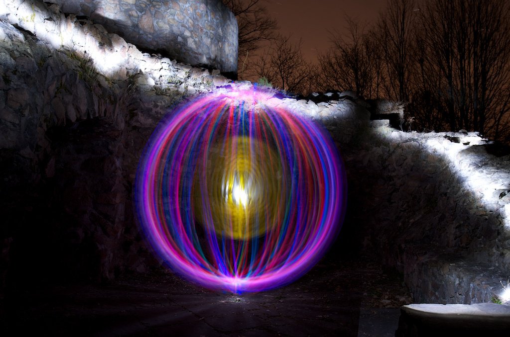 Light Art Performance Photography